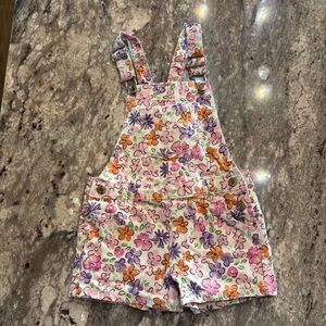 Primark Colorful Floral Kids Overalls